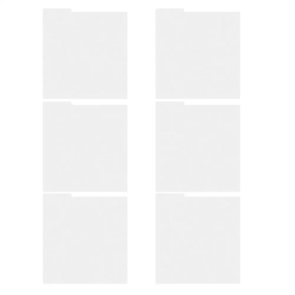 

6pcs Record Dividers White Partition Plates for Vinyl Storage Organizing Books Trading Card Dividers Shelf