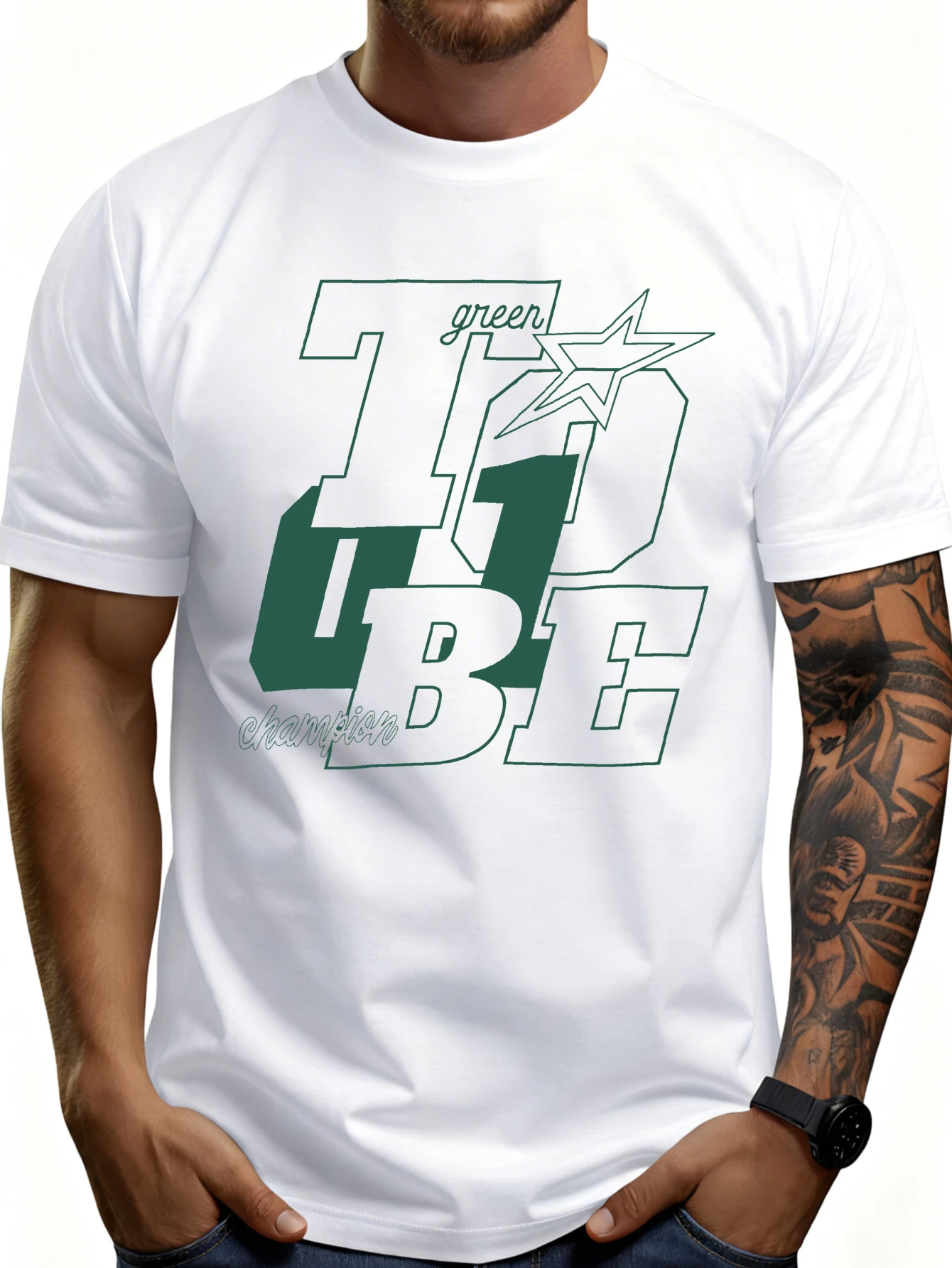 T-shirt graphique 100 % coton pour homme, imprimé avec des motifs amusants, haut d'été décontracté à manches courtes
