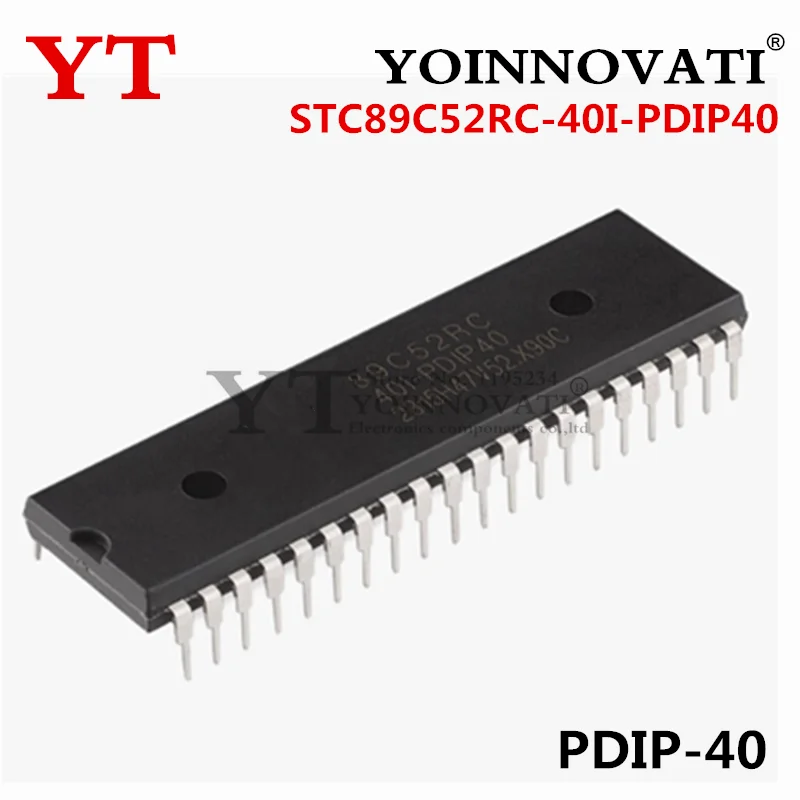 2PCS-10PCS STC89C52RC-40I-PDIP40 89C52RC-40I-PDIP40
