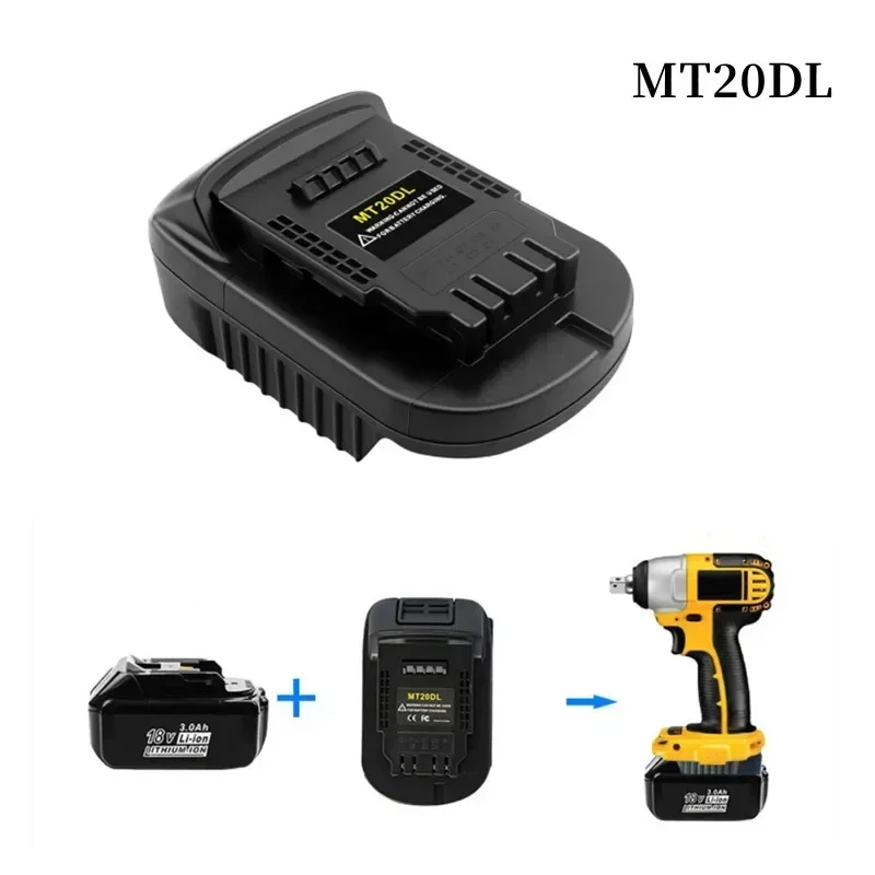 Do konwersji akumulatorów Makita na akumulatory litowo-jonowe Dewalt Bl1830 Bl1860 Bl1815 do narzędzi Dewalt MT20DL konwerter akumulatorów — zdjęcie produktu 4