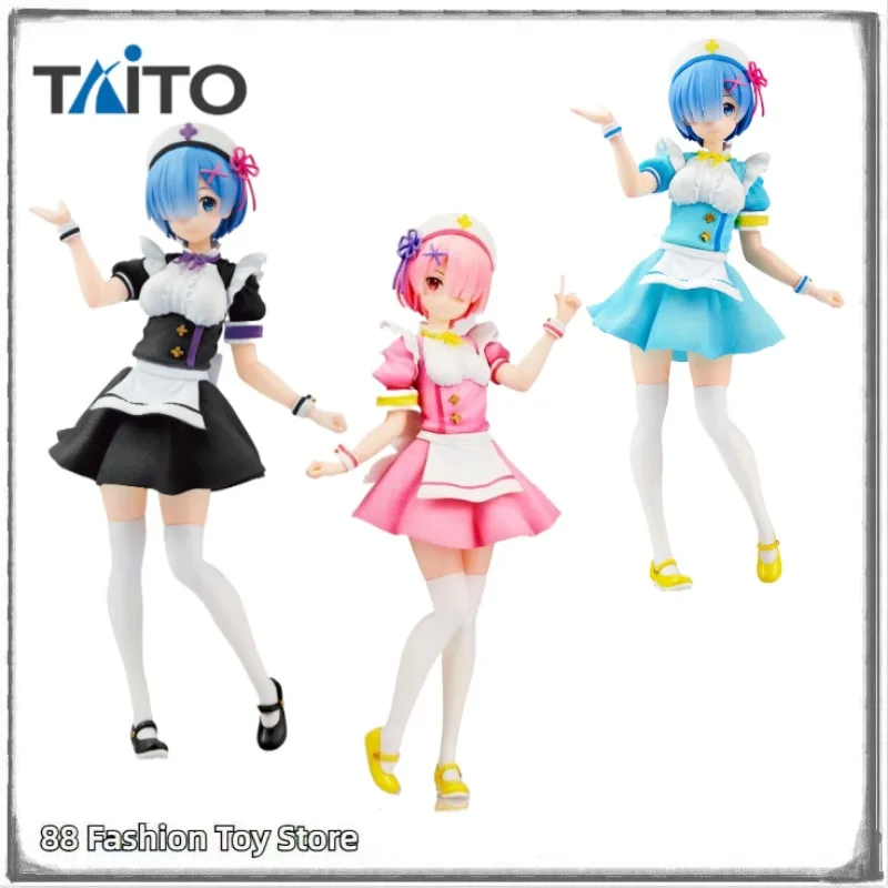 

В наличии оригинал TAiTO PCS Re: Life a Different World from Zero Remu Nanny~ Remu Nanny~ Renewal Ramu Nanny ~ 23 см аниме-фигурка