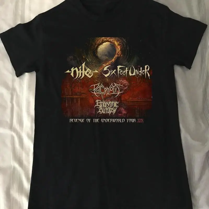 NILE Band Six Feet Under 2025 US Co Headlining Tour T Shirt Full Size S 5XL KN50