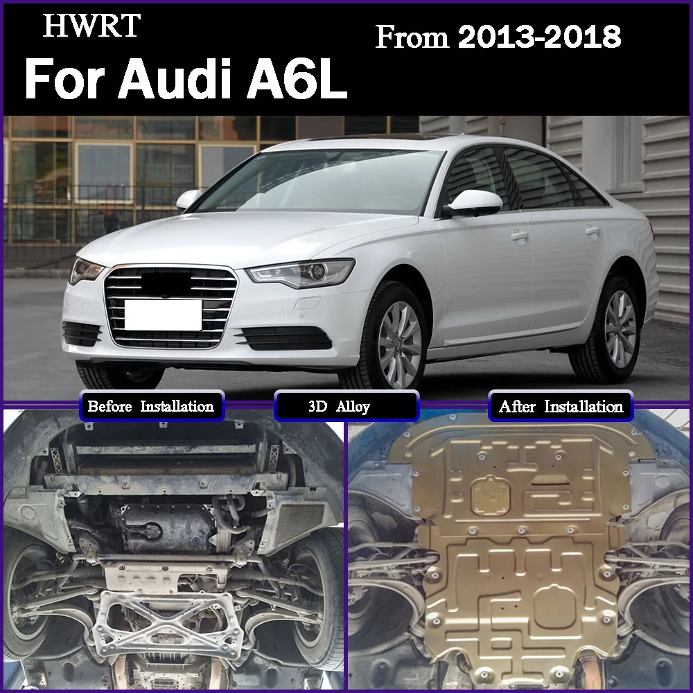 

Higher Quality Alloy Under Engine Guard Mudguard Board Splash Shield Mud Fender Plate Panel For Audi A6L 2013 2014 2015 - 2018