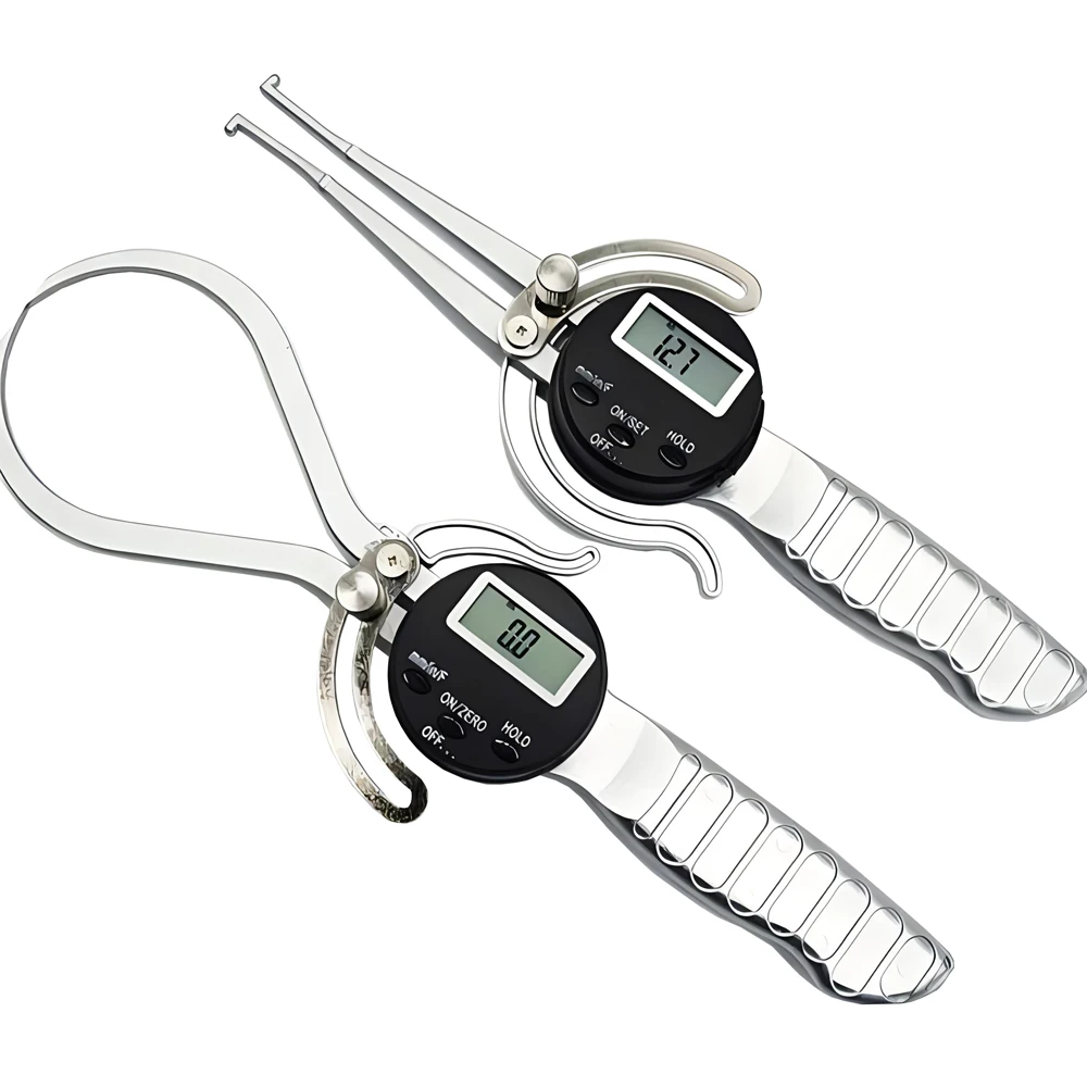 12.7-165mm Inside Caliper Spring Loaded ID Digital Thickness Gauge 150mm 6inch OD Digital Electronic Caliber Outside Caliper