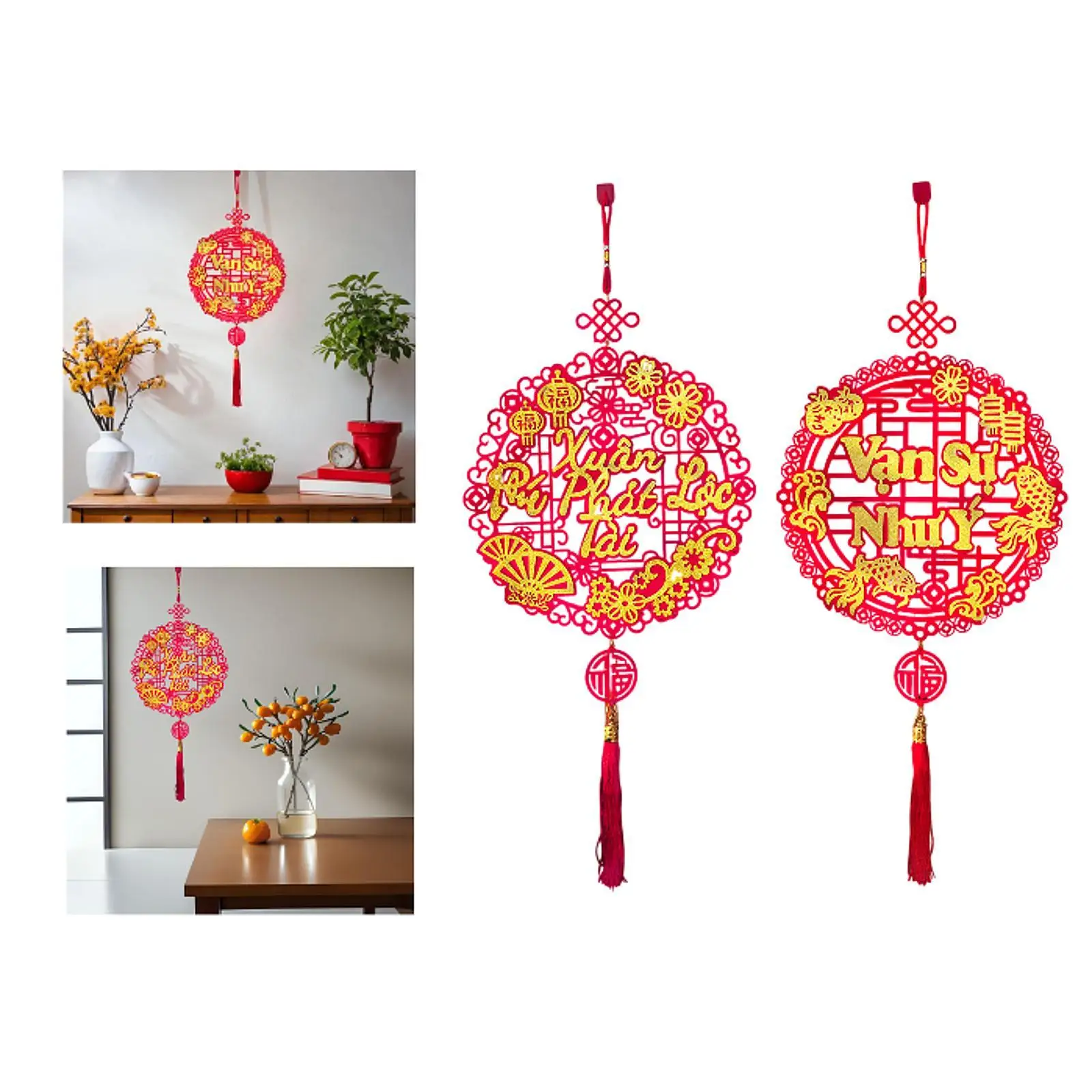 Chinese New Year Hanging Ornament Traditional Living Room Festival Pendant