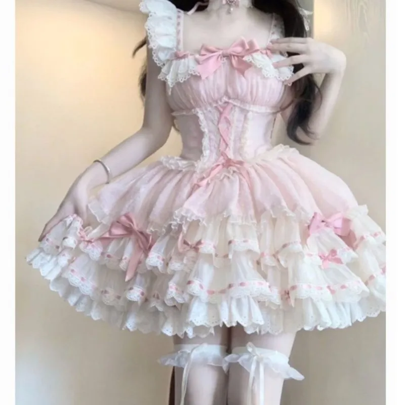 

Ballet Cake Heart Dress Lolita Mini Skirt Cute