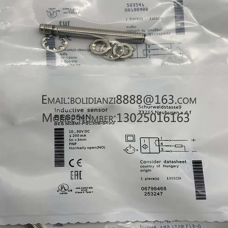 

The brand-new original sensor BES054N BES M08MI-PSC30B-S49G warranty for one year in stock
