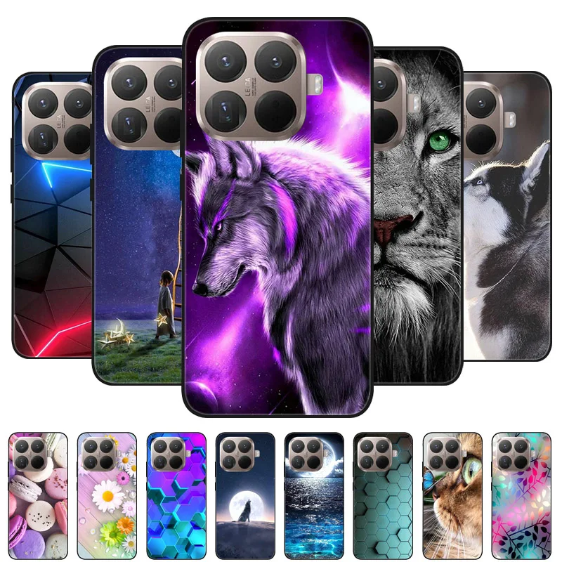 Pour Xiaomi 15T Pro tui fleur colore antichoc couverture arrire pour Xiaomi 15T Pro 15TPro 2025 souple Silicone tlphone Fundas pare-chocs