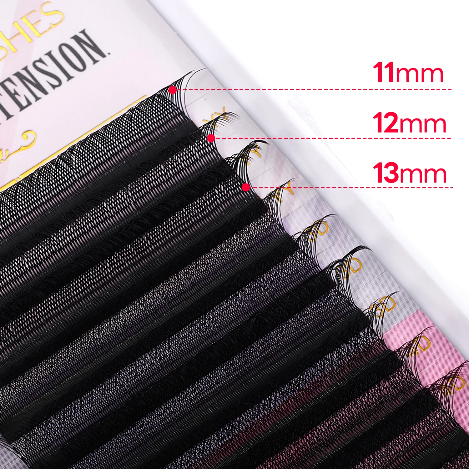 ARISON  4 in 1 YY/3D/4D/5D Eyelashes Extension 11/12/13mix YY W-shape Lashes Automatic Flowering Premade Volume Fans Eye Lashes