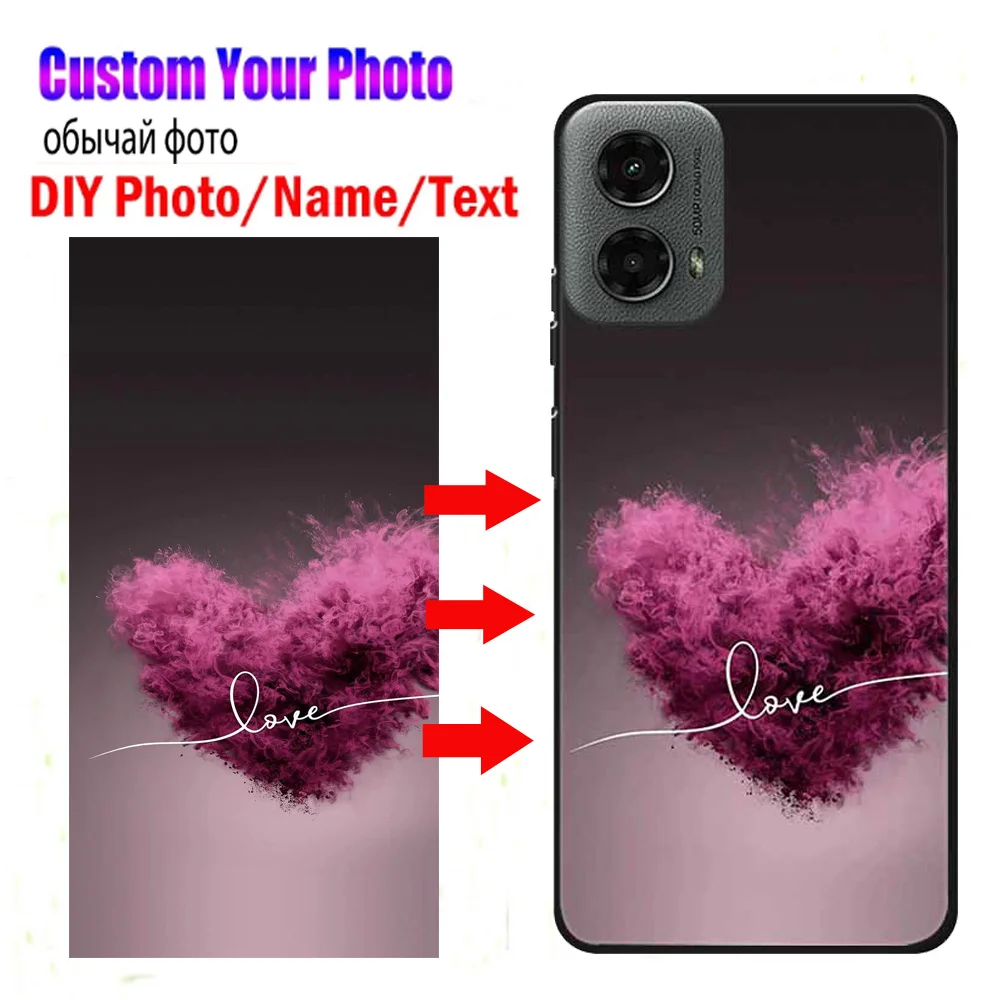 Customized Phone Cases for Motorola Moto G 2024 2022 5G G9 Plus G72 TPU Cover DIY Personalized Photo Pictures Image Design Case