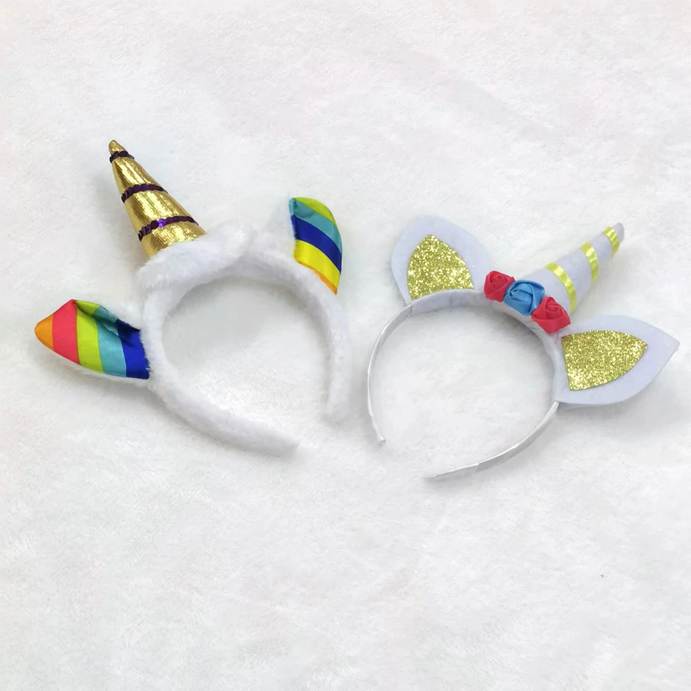 Diadema de sirena para mujer, disfraz de unicornio, banda para el pelo, actuación, fiesta, niñas, niños, cabeza, regalos de cumpleaños