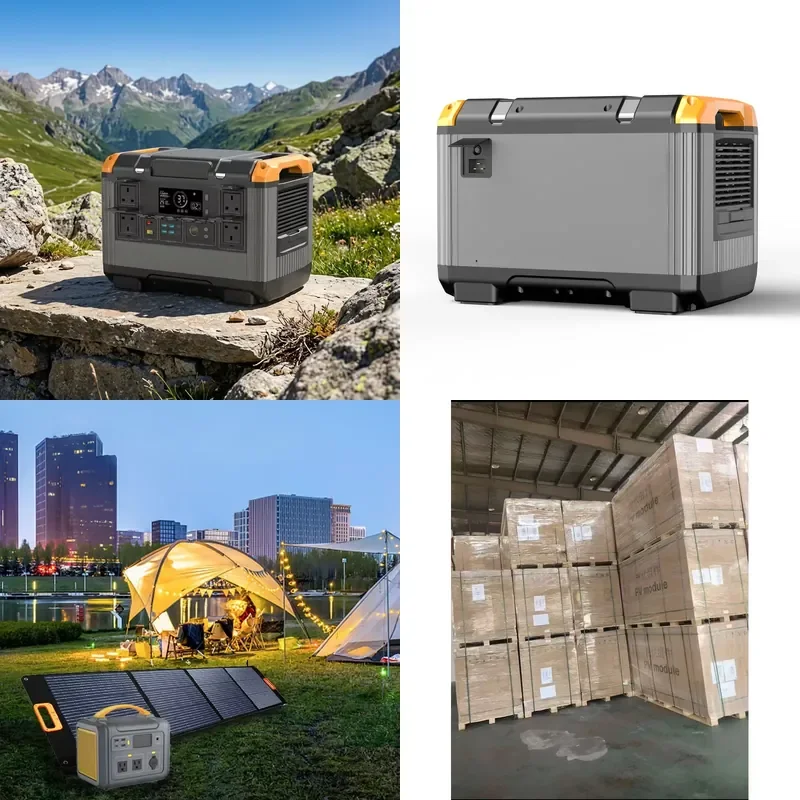 Customized 2000 2400W 3000W Outdoor LiFePO4 Large Capacity Portable MPPT Battery Fast Charing Energy Storage Power Station