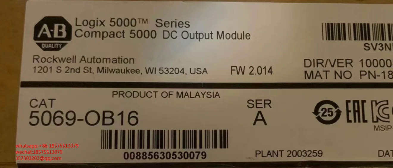 For ALLEN-BRADLEY 5069-OB16 Module Is New And Original 1 Piece