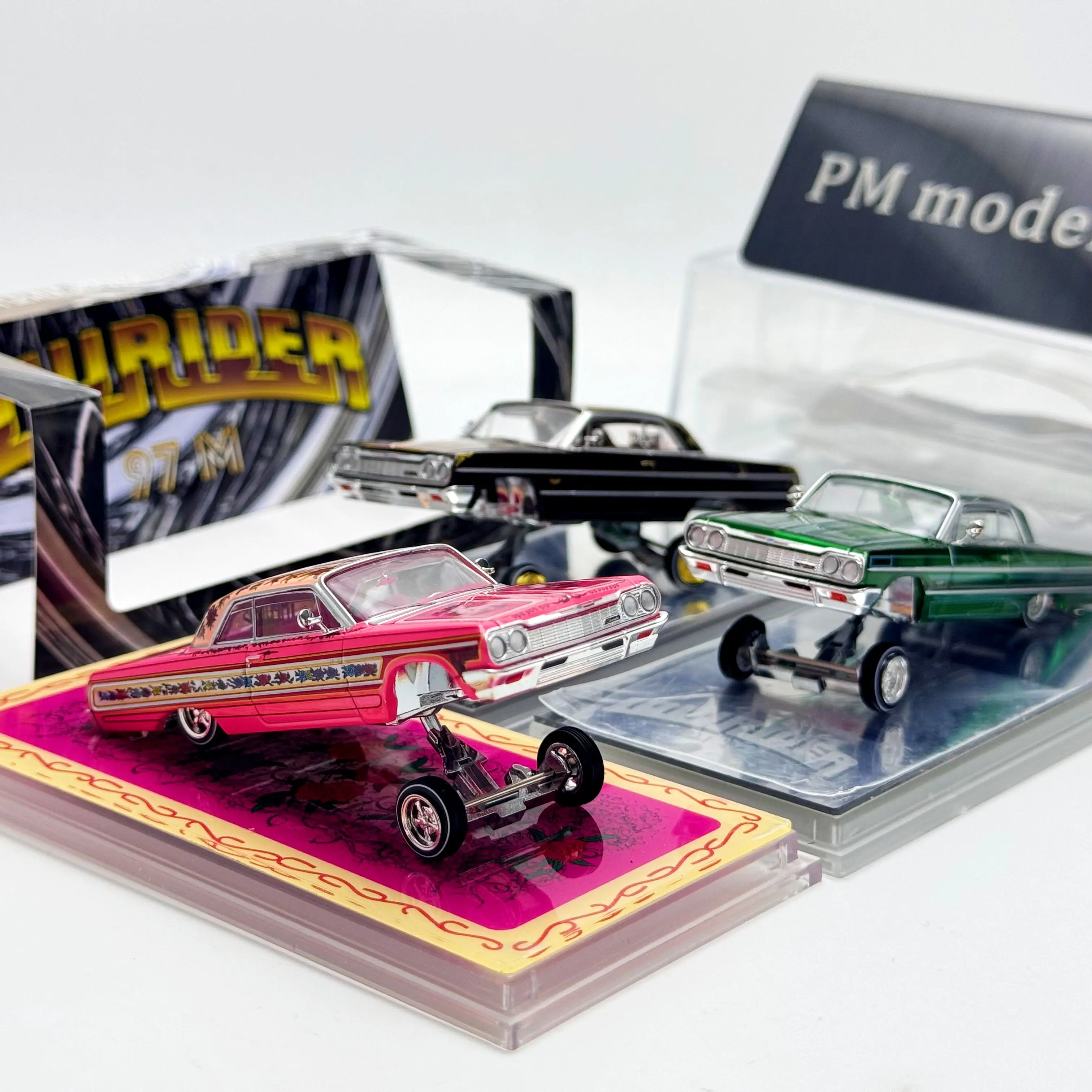 97M 1:64 Chevrolet Impala Lowrider New Color Alloy Diecast Model Car Collectible Gift