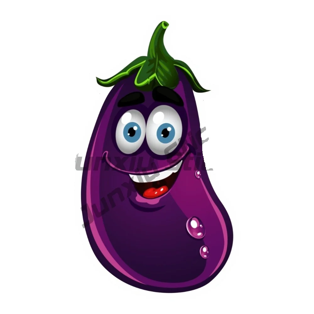 

Cartoon Eggplant Fruit Graphics Stickers personalized Sticker For Car Decals Custom Made Cover Scratch Sticker Refit Decoration