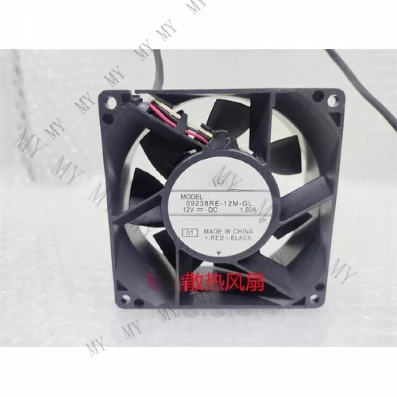 

TT NMB 09238RE-12M-GL 9038 DC 12 В 1,50 А 9 см 3-проводной водонепроницаемый охлаждающий вентилятор