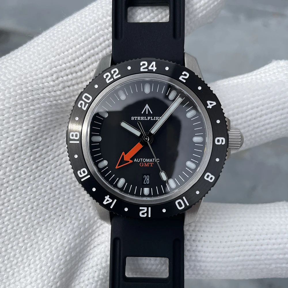 STEELFLIER SF793 NIEUW Automatisch Mechanisch Luxe Horloge NH34 Beweging Synthetische Saffier 20Bar Waterdicht Heren Lichtgevend Horloge