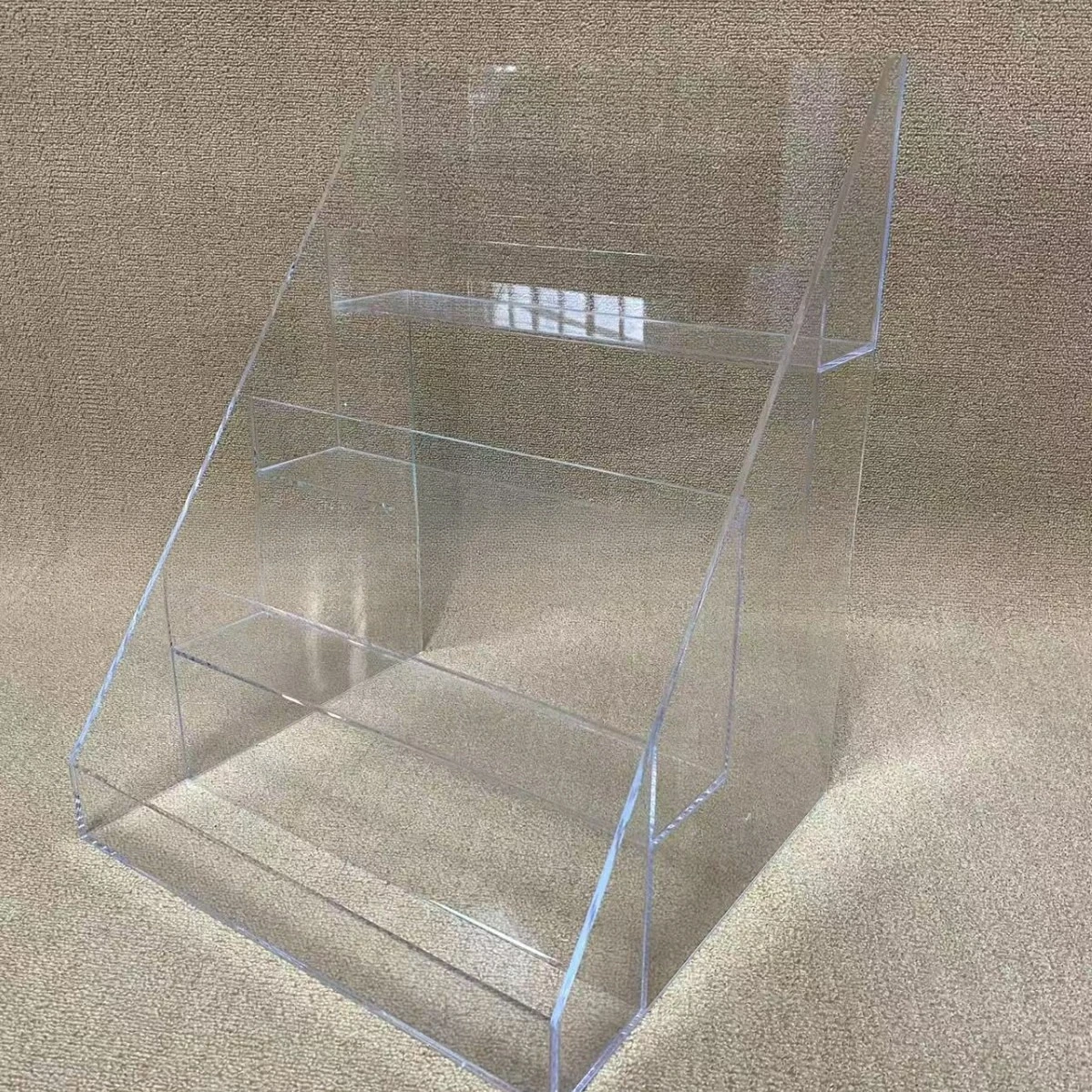 Acrylic Ladder Display Rack Perfume Rack Mask Rack Cosmetics Shelf Skin Care Products Display Box Storage Box