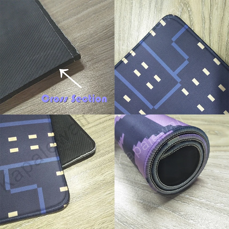Gaming Mouse Pad Large Keyboard Pads Pixel MousePad Neon Street Mousead Locking Edge Mouse Mat Gamer Mause Carpet PC Desk Mat