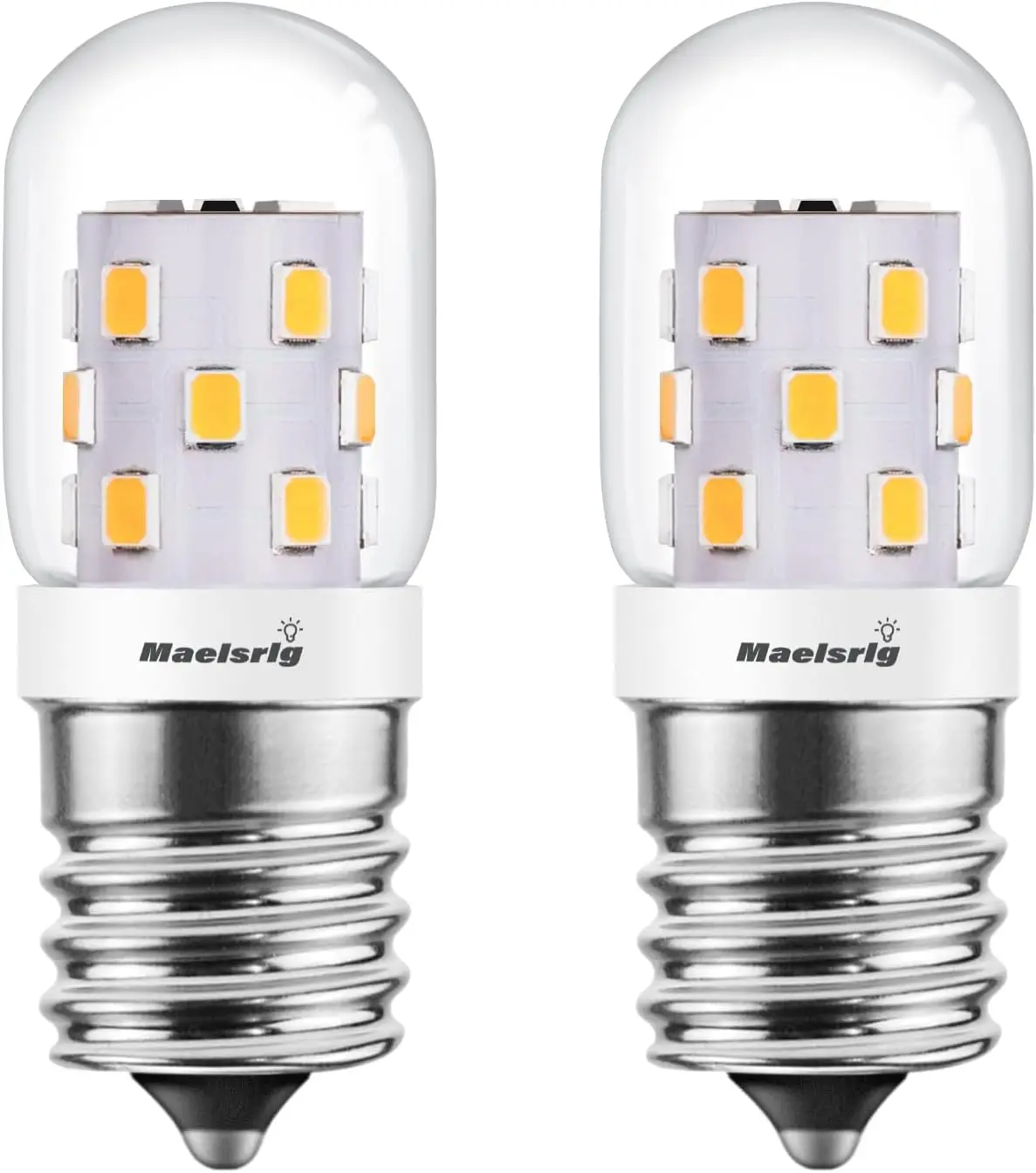 

Светодиодные лампы для микроволновых печей, 40 Вт (аналог), цоколь E17, с регулировкой яркости, для вытяжки, 3 Вт, 380 люмен, теплый белый свет 3000K, 2 шт.