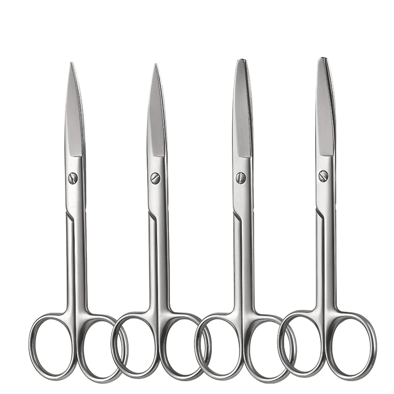 Stainless Stainless Steel Medical Straight Curved Bandage Gauze Canva Nursing Surgical Vet Dressing Scissors for Beauty Makeup Tissues C1 - Aliexpress Deal