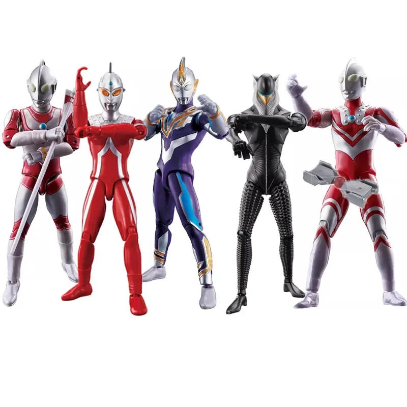 

Bandai Genuine UAF Ultraman Zoffy Jack Shin Seven TRIGGER Anime Action Figures Toys for Boys Girls Kids Gifts Collectible Model