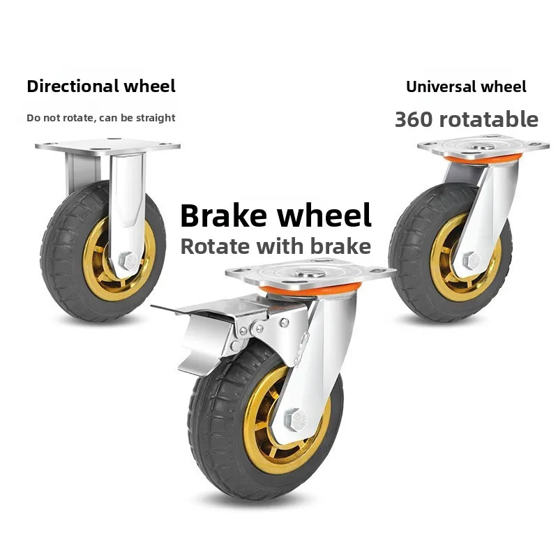 عربة مسطحة من الفولاذ المقاوم للصدأ قابلة للطي، شاحنة أنبوبية مربعة محمولة، سحب البضائع، مقطورة كبيرة صامتة بأربع عجلات للخدمة الشاقة