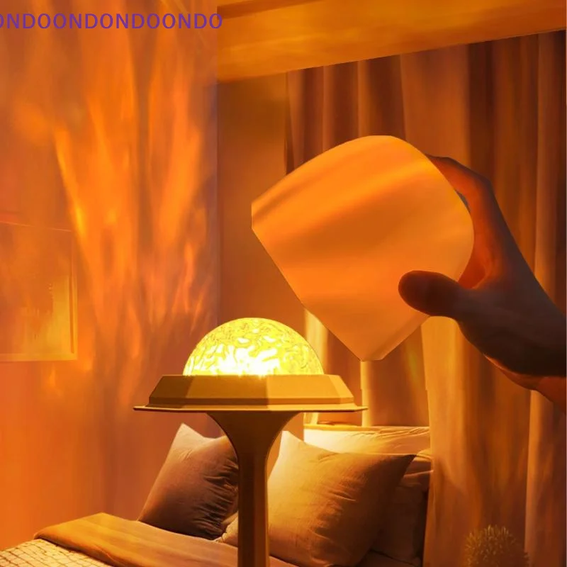 LED High Footed Water Ripple Atmosphere Lamp Romantic Ambient Light for Dinner Table Home Decor Couple Surprise Gift