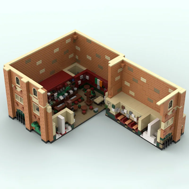 Medieval Castle Model MOC Building Bricks Retro Hotel Architecture Modular Technology Gifts Holiday Assemble Children Toys Suit