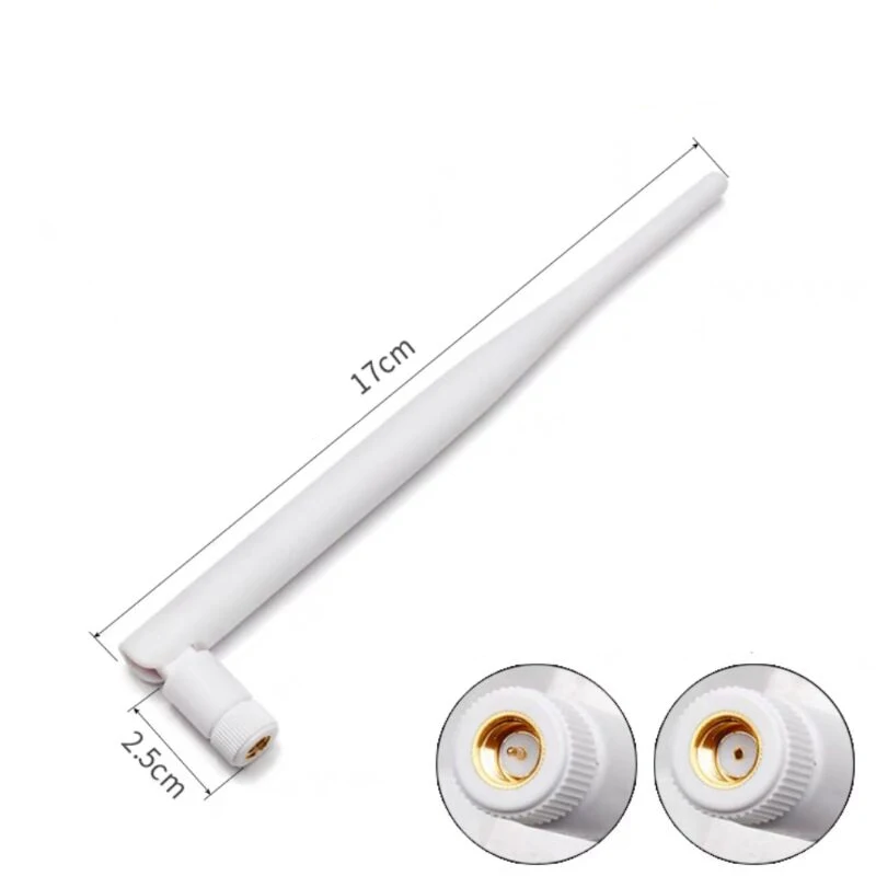 2pcs/Lot 2.4 G Wifi Bluetooth Antenna, High Gain Collapsible Plastic Rod Aerial SMA Pin/Hole, Plug And Play Fast and Convenient