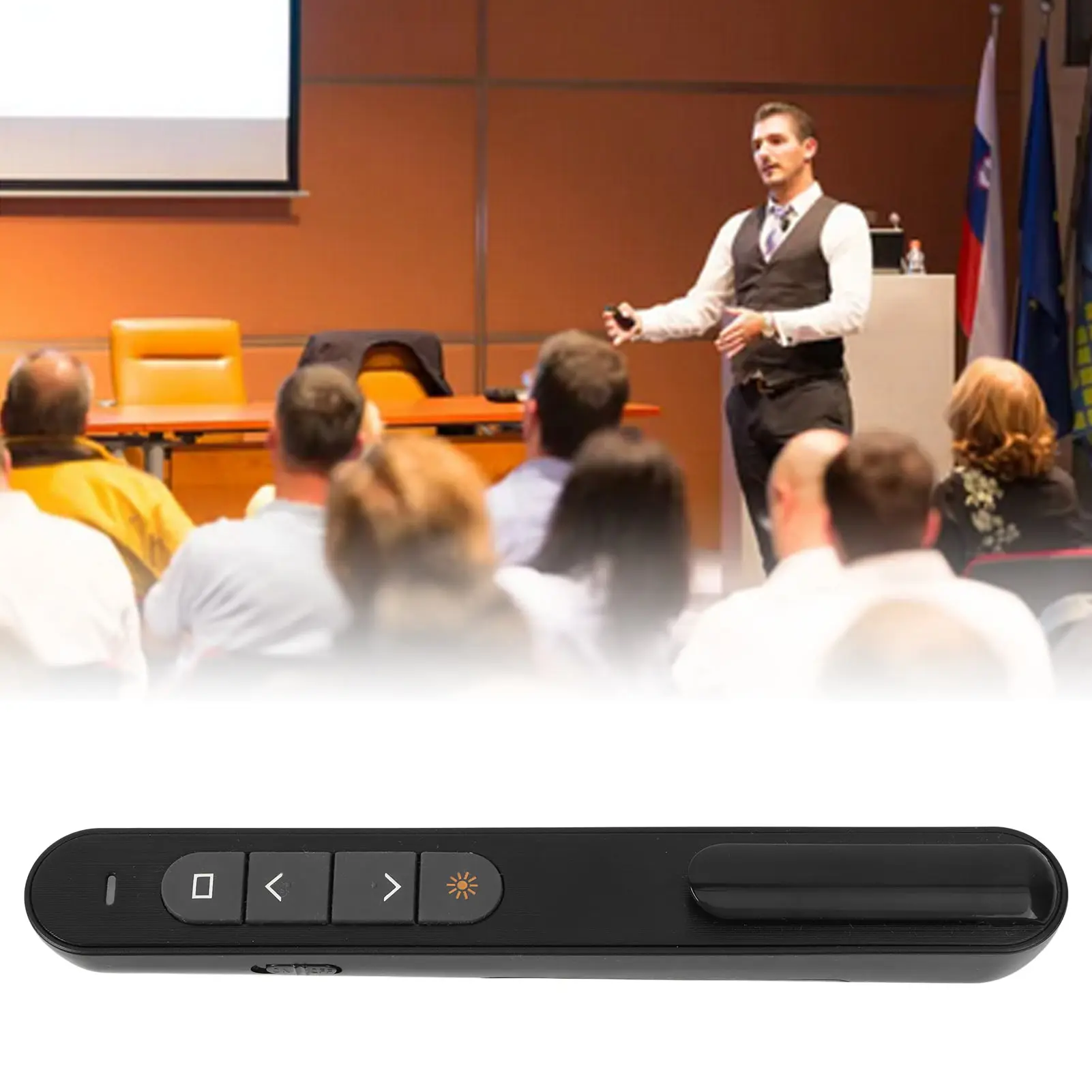 Wireless Presenter Remote Control Presentation Click Pointer Portable PPT Clicker for Classroom Office Wireless Presenter