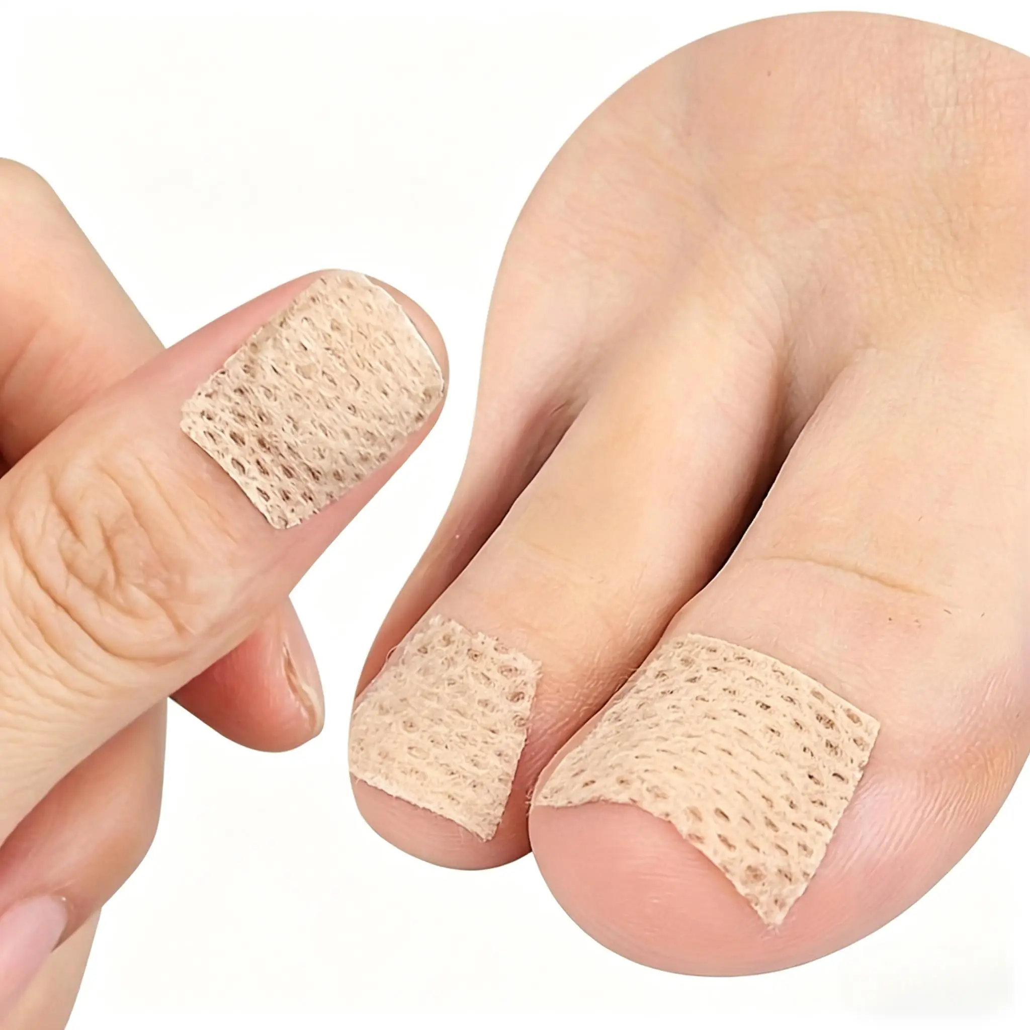 40Pcs Tea Tree Essential Oil Nail Stickers - Suitable for Brittle, Yellowed, Thickened, Broken, Discolored Toenails, Invisible Design for Use Inside Shoes, Daily Use for Strengthening Nails, Home Foot Care, Skin-Friendly Formula, Long-Lasting Adhesion, Focused on Foot Health