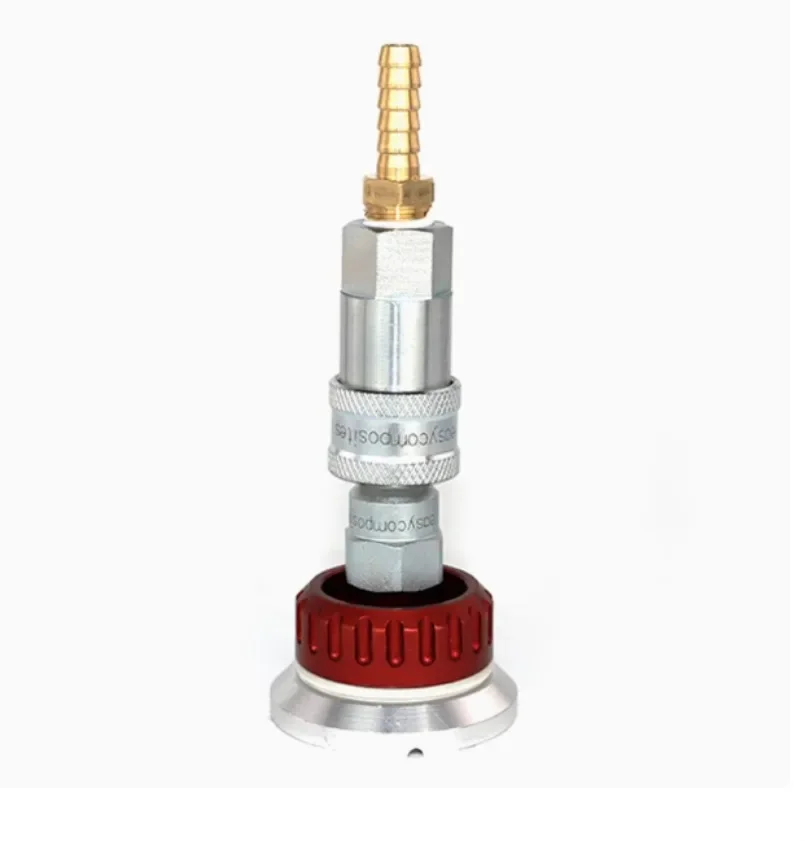 Self Sealing Metal Vacuum Valve Nozzle Reusable Vacuum Bag Connector for Prepreg Vacuum Process Carbon Fiber Resin Infusion