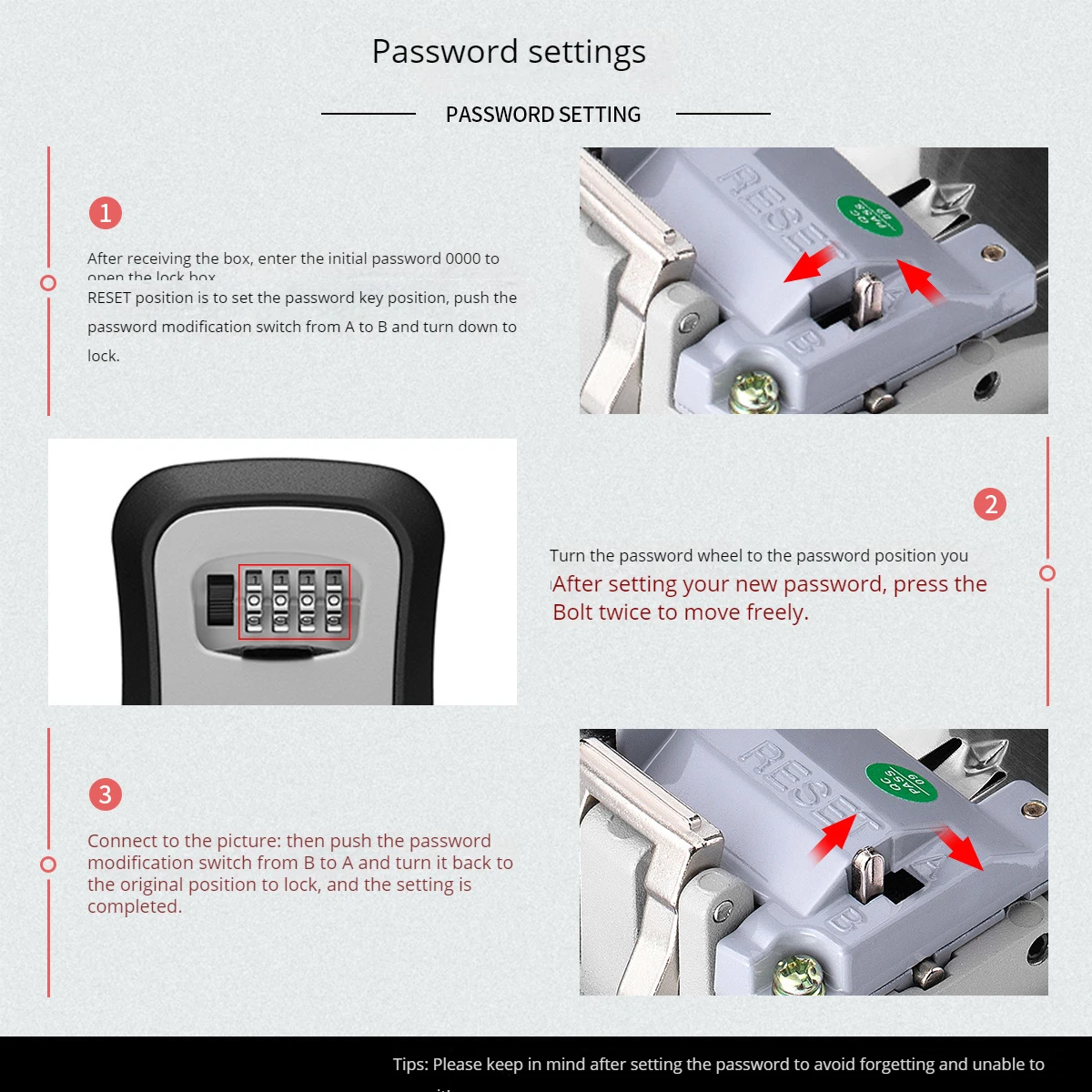 Wholesale Password Key box decoration security lock viewer Key locker