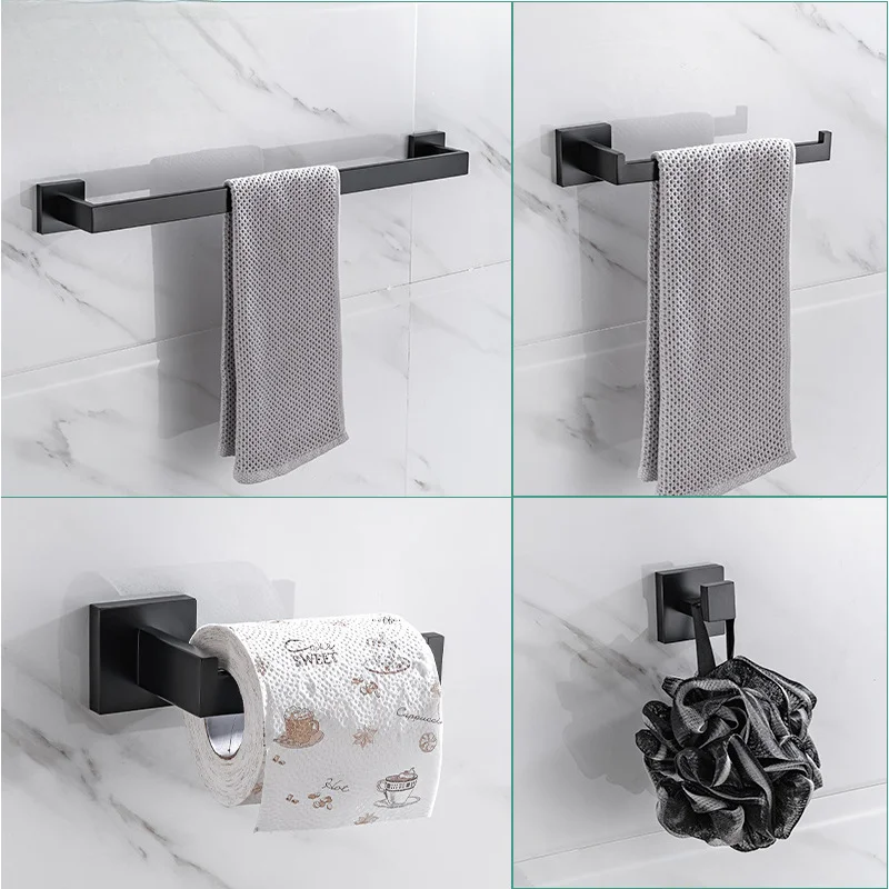 

Bathroom Towel Rack Stainless Steel Towel Hook Tissue Holder Towel Ring Clothes Hook Bathroom Hardware Accessories