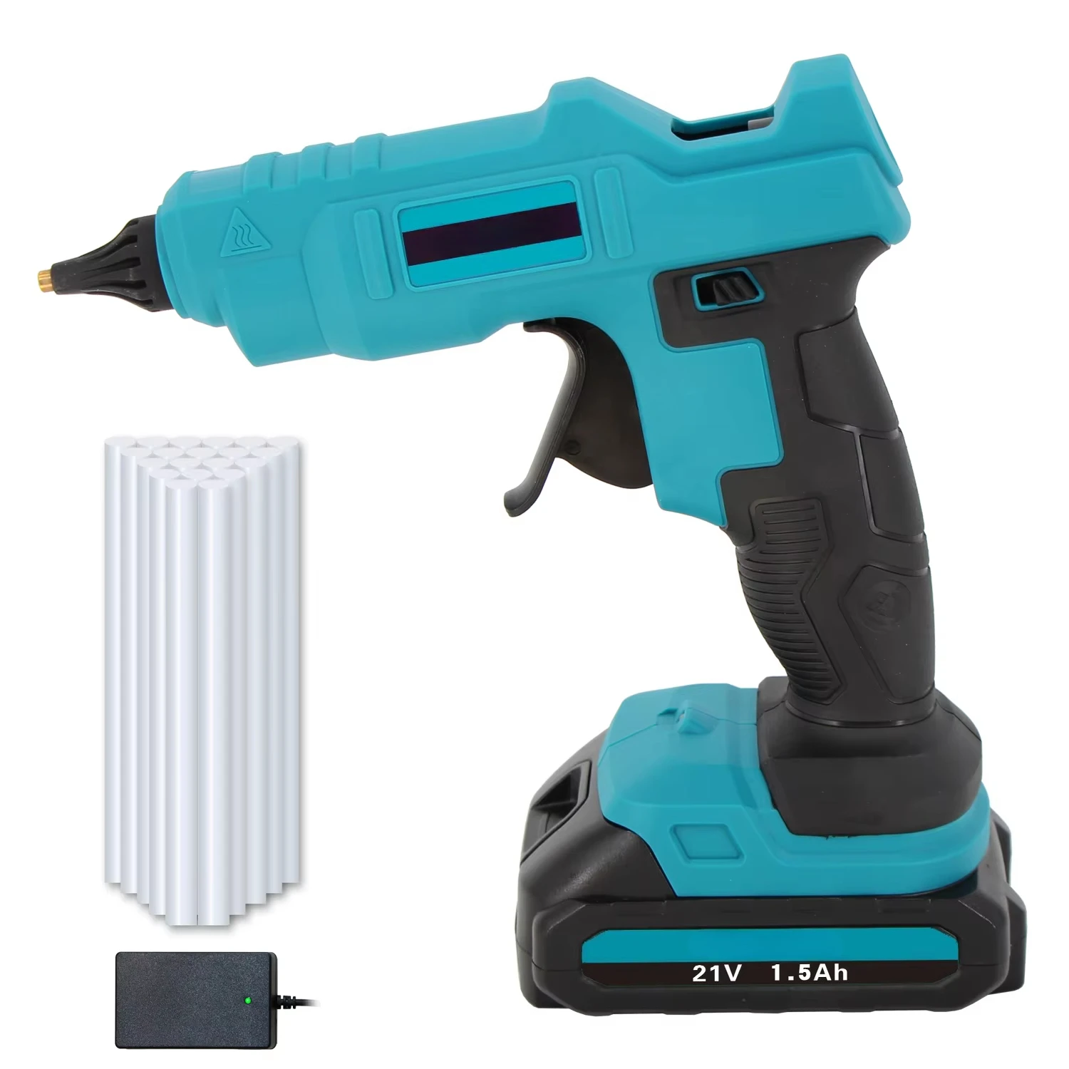 Professional Mini Hot Melt Glue Gun with Removable Anti-Hot Cover DIY Grade Battery Power Source