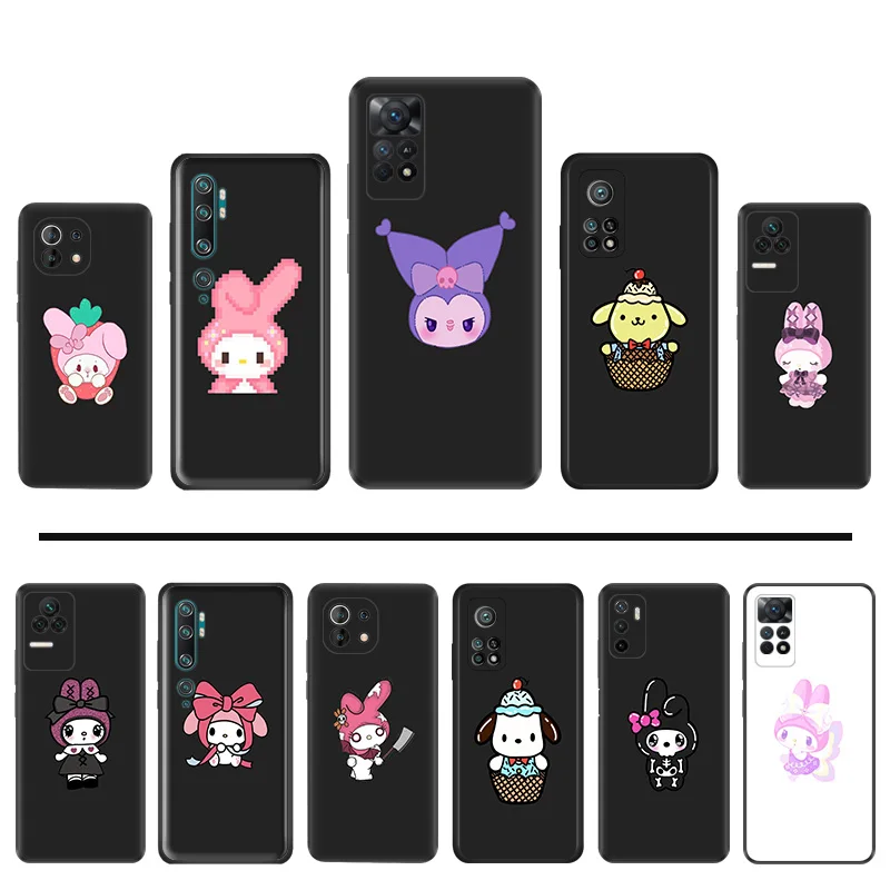 Phone Case for Redmi A3 A3X A2 A1 Plus Note11 11s Xiaomi 14 Pro 11T 11 Lite K60 K50 K40 CC9 MyMelody Pochacco Matte Back Cover