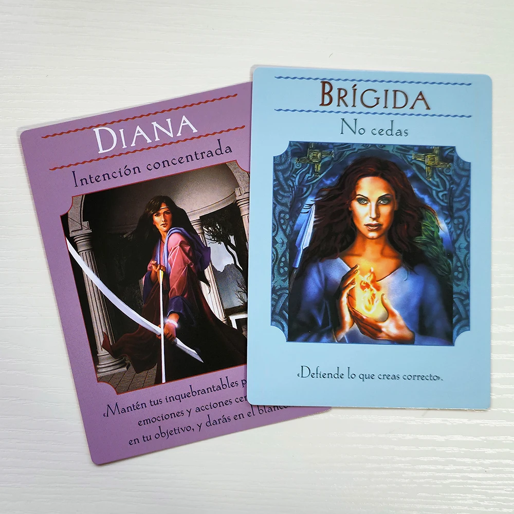 High quality large size Spanish deck Goddess Guidance Oracle Cards