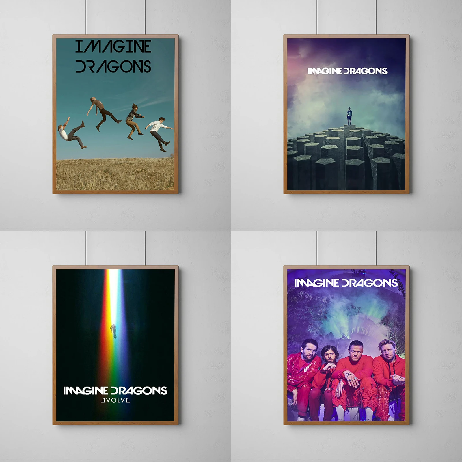 

Imagine Dragons Rock Band Poster Home and Decoration Posters for Wall Art Decorative Painting Canvas Room Decor Decorations the