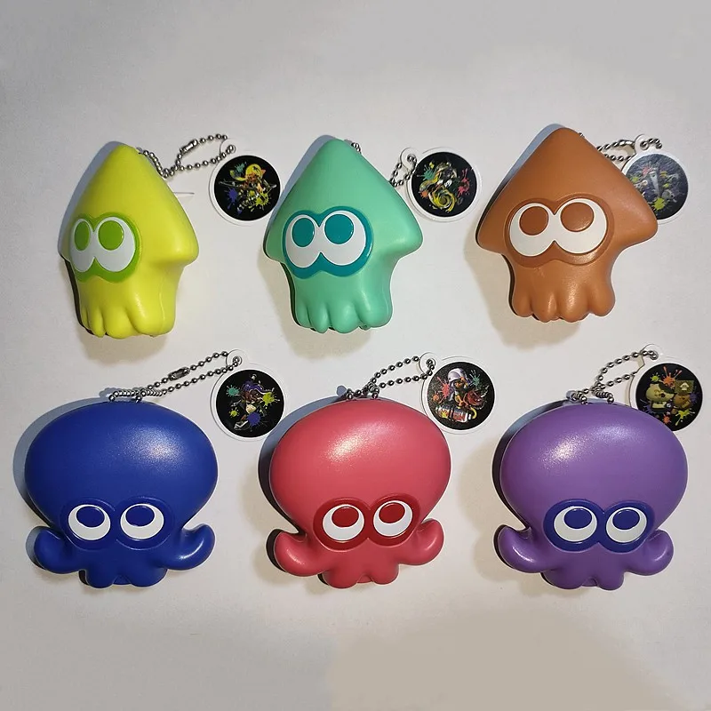 Takara Tomy Gashapon Nintendo Classic Games Splatoon 3 Keychain Inkling Octopus Pendant toy gifts