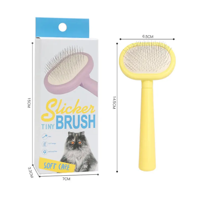 Pet Dog Brush Comb Shedding Hair Remove Needle Cat Combs Massage Grooming Tool For Dog Cats Pet Cleaning Supplies Accessories