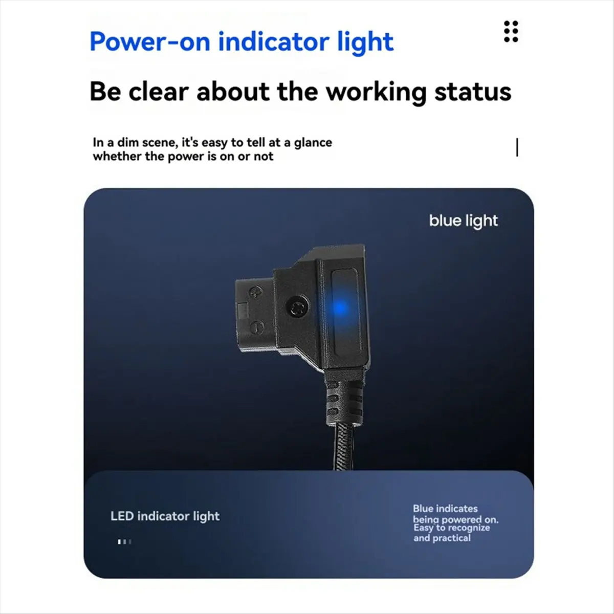 【~ New Y24A】For Monitor Power Cable D-Tap to XLR 4-Pin Plug for Cameras Monitors DTAP Male to XLR Female Power Cable