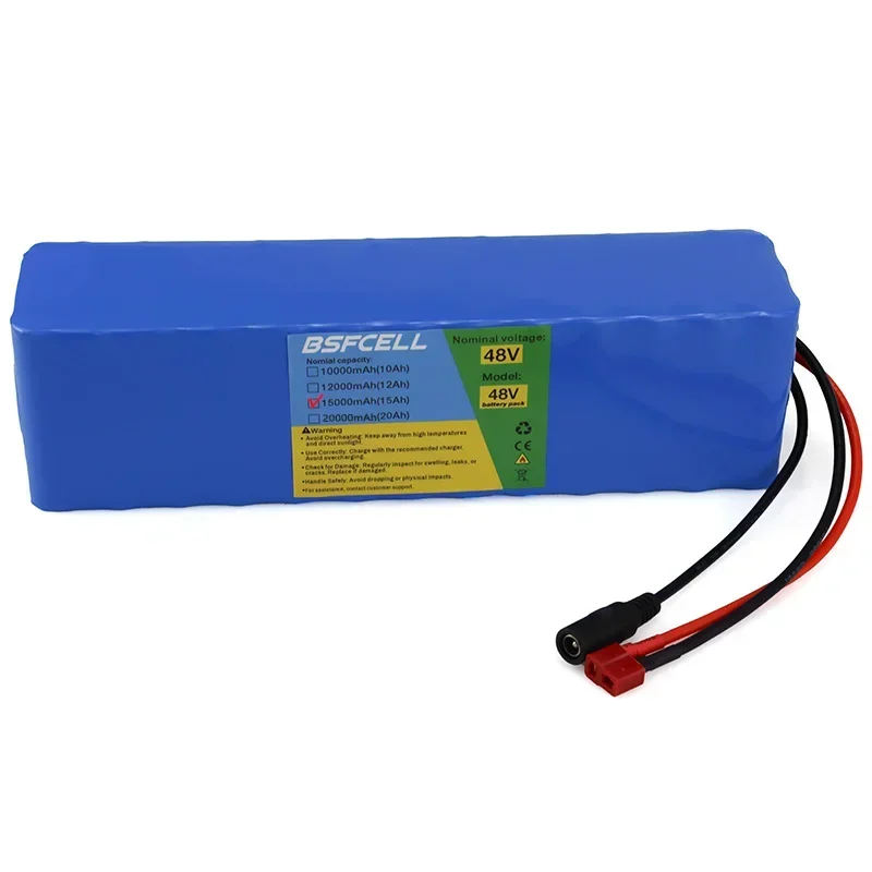 Hot Selling 48V E-Bike Battery 15000mAh Li-ion Battery T-Plug Connector ,48V Battery Pack With BMS