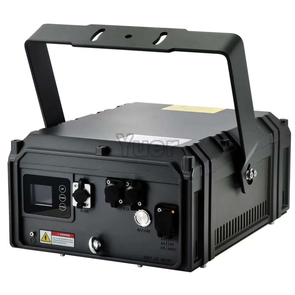 Lampu Proyeksi Laser RGB 20W Tahan Air IP65 30Kpps Dengan Kontrol APP Bluetooth ILDA DMX Untuk Panggung DJ Klub Pesta Disko