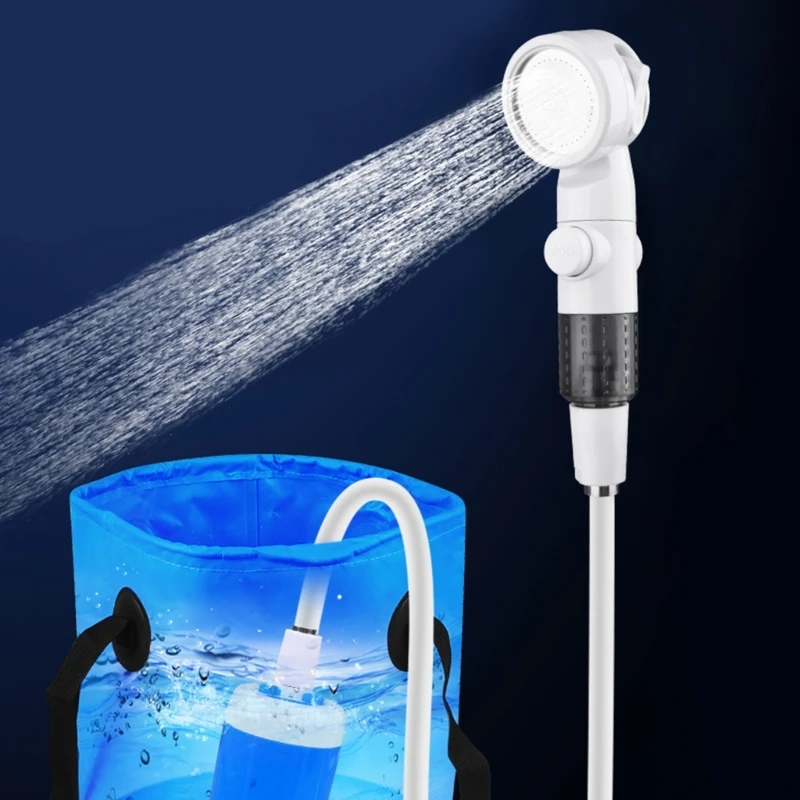 Portable Rechargeable Outdoor Shower Handheld Compact Design Gentle Shower Stream For Dog Bathing Car Washing Flower Watering