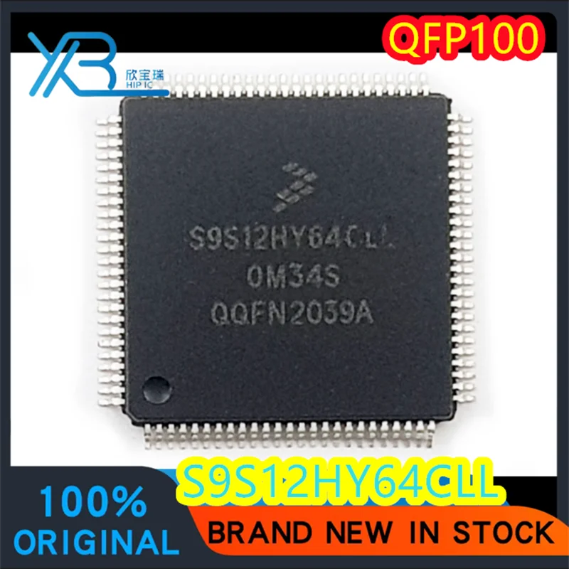 Automotive Instrument CPU, S9S12HY64CLL, 0M34S, QFP100, Easy to Use, 100% Brand New, Fast Delivery, 1 PC, 10 PCs