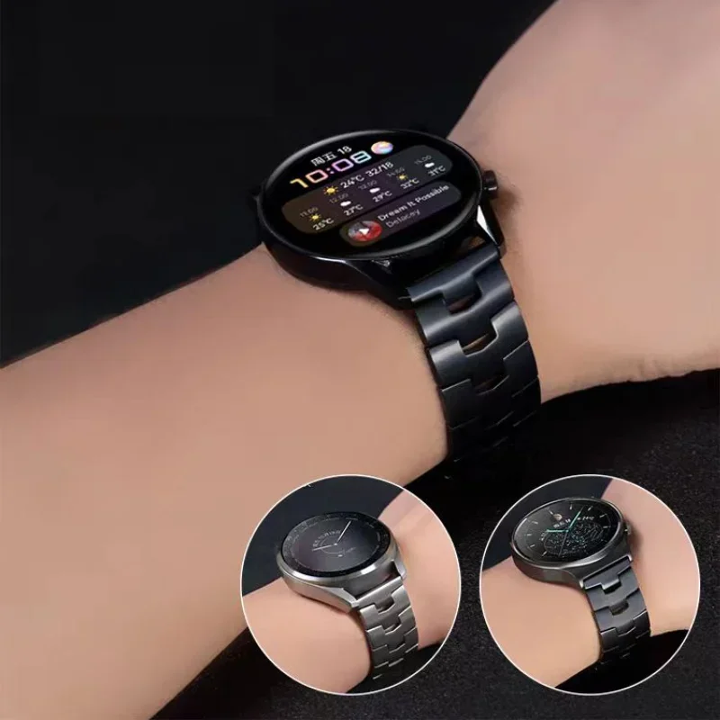22mm Titanium Metal Loop Strap For Huawei Watch 5 GT 5 pro 46mm Men's Bracelt For Huawei GT 5 4 3 GT3 pro Watchband Accessories