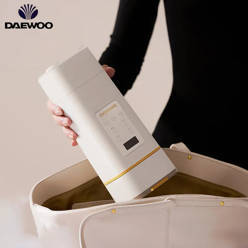 DAEWOO Portable Electric Kettle Temperature Control Fast Boiling Electric Heating Cup For Travel Home Office 450ml 500W