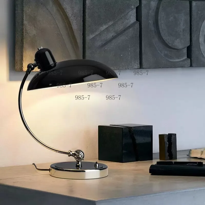 Light Luxury Adjustable Eye Protection Desktop Lamp, Simple Nordic Bauhaus Style for Bedroom Study Bedside Learning Use