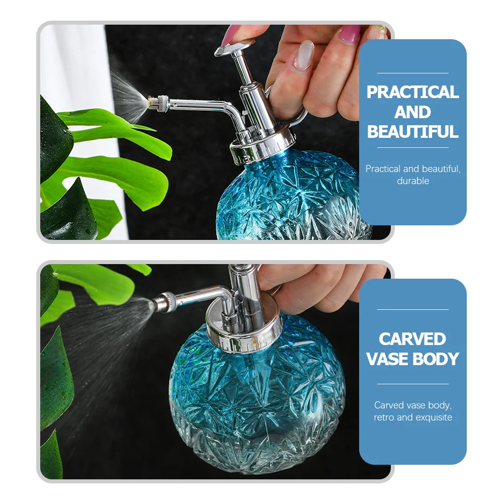 

Vintage Glass Plant Mister Spray Bottle Ergonomic Handle Precise Watering for Indoor Outdoor Plants Decorative Reusable Plant